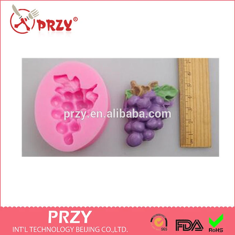 F3042 PRZY A bunch of grapes cupcake silicone mould clay mould agar mould