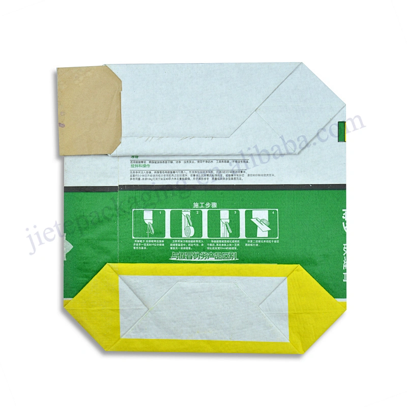 Customized 10kg moisture proof kraft paper cement packaging bag for building mortar,cement industrial bag