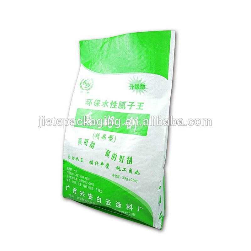 pp woven bags 20kg with color printing and lamination for packing putty powder