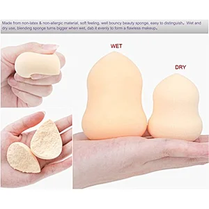 3pc latex free makeup blender sponge puff