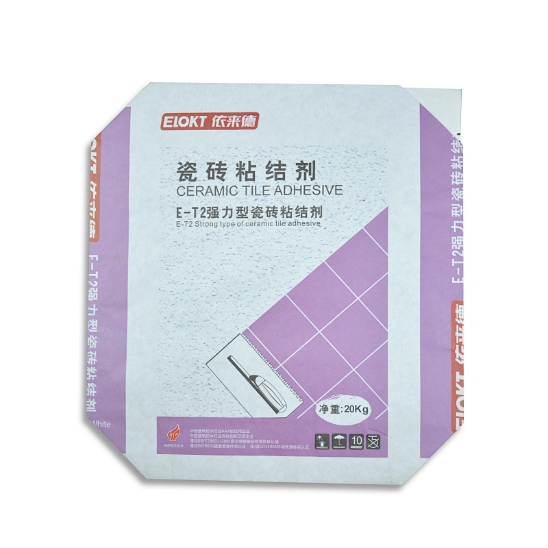 Customized wholesale plastic paper cement valve bag 25kg