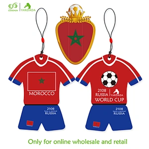 MOROCCO World Cup ball clothing shape, car fragrance paper, novelty design gift in stock