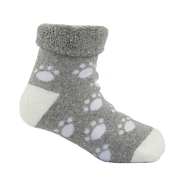 Full Terry Animal Pattern Pig Foot Print Turn Over Baby Kid Super Soft Warm Cotton Socks