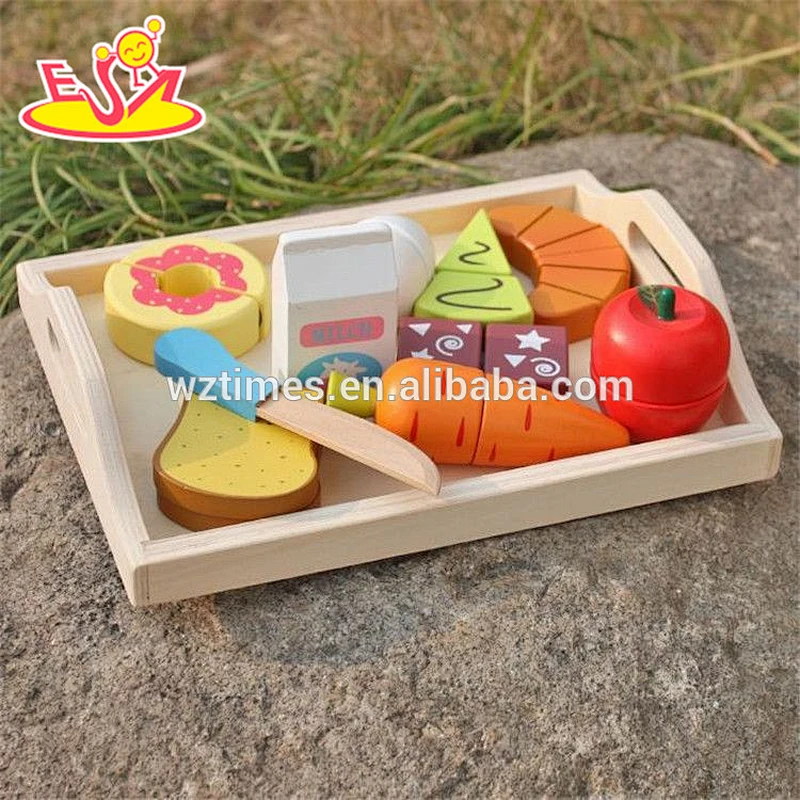 wholesale preschool food set toys wooden kids play food new design wooden kids play food W10B184