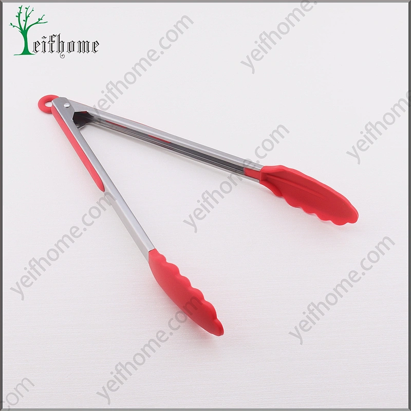 2017 hot style 9 inch stainless steel food tongs