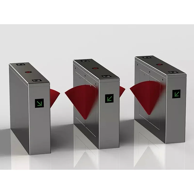 Fingerprint Access Control Flap Barrier Building Counter Electronic Turnstile For Ticket Management System