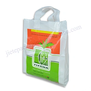 Customized logo printed ldpe and hdpe plastic shopping carry bag for promotion and market