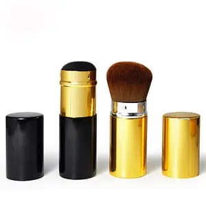 Wholesale high quality cosmetic makeup brush professional private label retractable blush powder make up brush