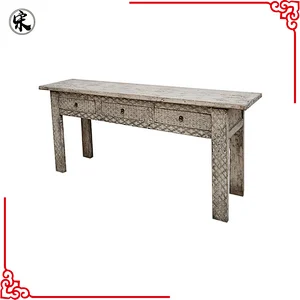 wholesale chinese vintage rustic reclaimed wood side table furniture