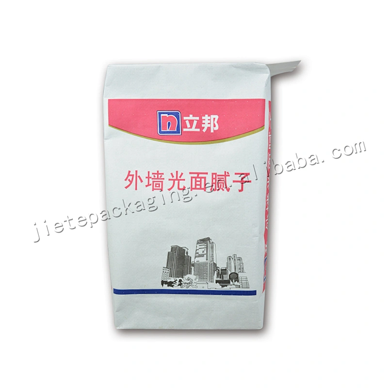 High quality stand up multi-layer kraft paper cement packaging bag for gypsum, lime