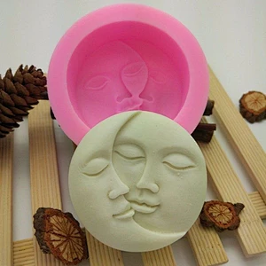 Creative Moon Sun Soap Mold Handmade Silicone mold Chocolate Cake mould