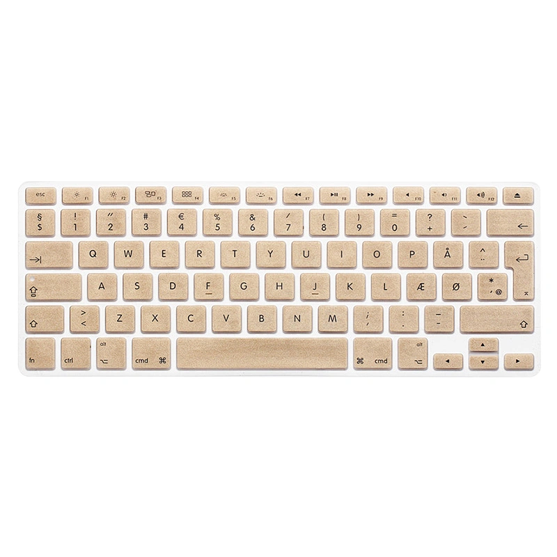 Custom danish design Danish Language Silicone Keyboard Cover laptop skin printer for MacBook Retina 12