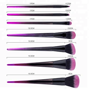 7pcs Diamond Makeup Brushes Sets Private Label Powder Foundation Eyeshadow Concealer Eyeliner Lip Cosmetics Beauty Tools