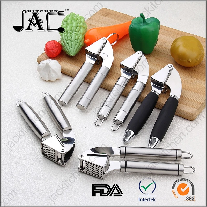 Heavy Duty Stainless Steel Garlic Masher and Squeezer