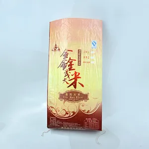 wholesale 10kg transparent plastic rice bag with color printing for flour, wheat packaging