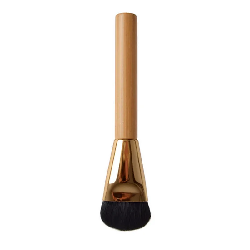1pc new personalised bamboo makeup brush foundation powder blending cosmetic tool