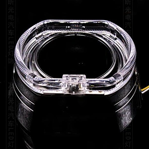 bixenon projector lens shrouds mask cover for 3.0inch 2.5 inch h1 h4 h7 h4 Lens with angel eyes LED halo ring for BMW