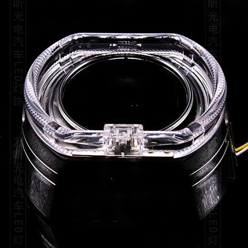 bixenon projector lens shrouds mask cover for 3.0inch 2.5 inch h1 h4 h7 h4 Lens with angel eyes LED halo ring for BMW