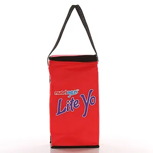 Custom wholesale red insulated bag rectangle for fast food packaging