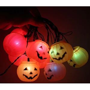 Halloween Pumpkin Light String 12 LED Lamp Decorations