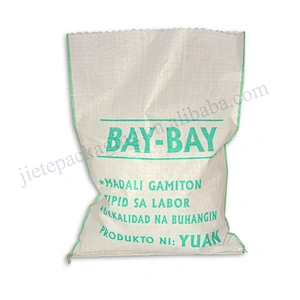 White polypropylene pp woven striped bag for packing sand,seed,flour,cement,construction waste