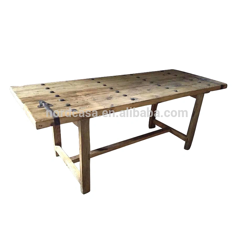 Wholesale Industrial restaurant furniture reclaimed wooden dining table