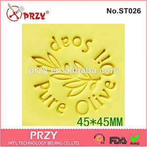 ST026 PRZY handmade diy olive oil shape soap stamp