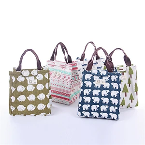 Lunch Bags Tote With Zipper Insulated Lunch Box Bag