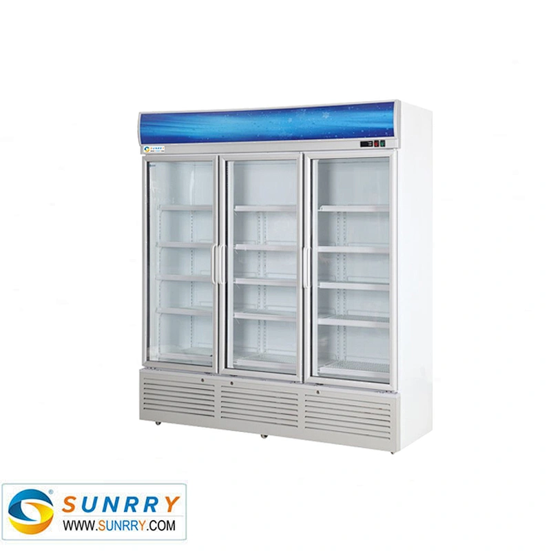 Beverage Cooler Display Cabinet Showcase Three Doors 1100L (SY-BC650C SUNRRY)