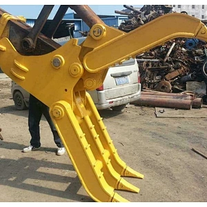 China OEM excavator  wood grab attachment for sale