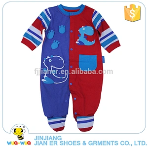 Wholesale winter button design baby boy romper with socks