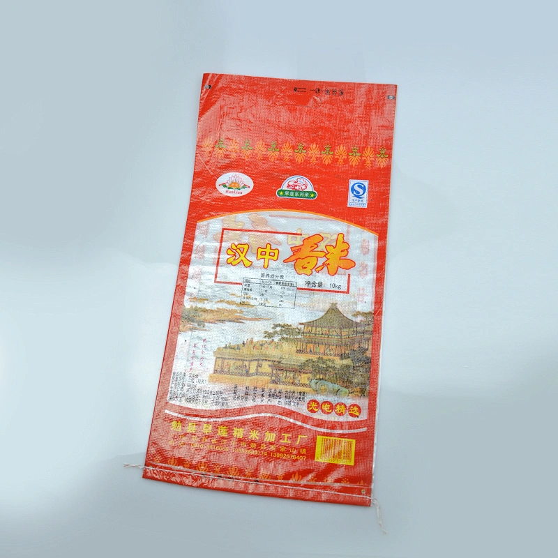 China manufacture different size plastic rice packing bags for sale