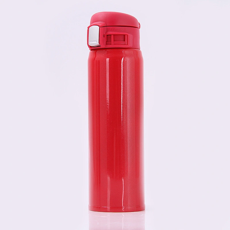 2018 New Vacuum Flask Stainless Steel Insulation Cup with Bounce Cover for Sport Easy to Take