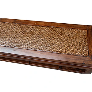 wholesale antique reproduction old rattan coffee table furniture