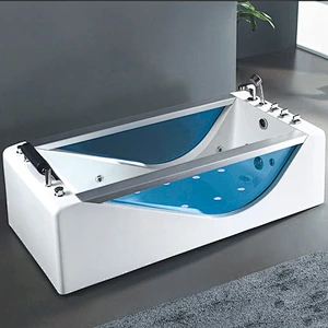 Cheap acrylic transparent bathtub 1900*900MM whirlpool bathtub K-8940