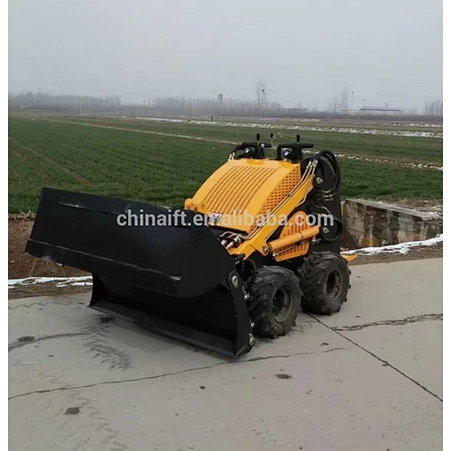 China high performacne track type mini skid steer loader with mini trencher for sale