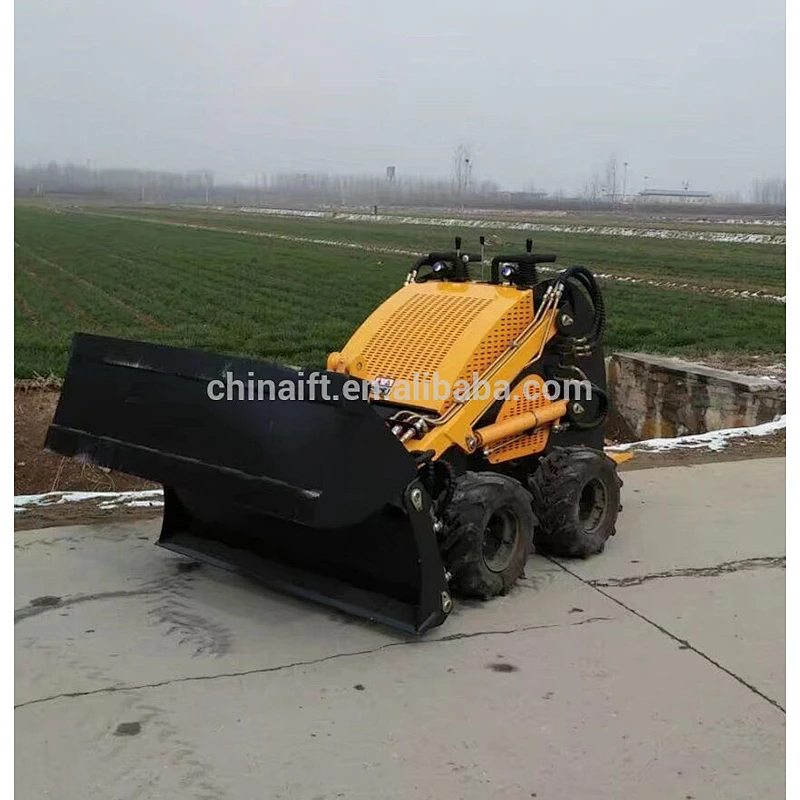 China high performacne track type mini skid steer loader with mini trencher for sale