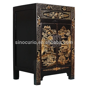 wholesale furniture china antique painted night stand & wood vase stands