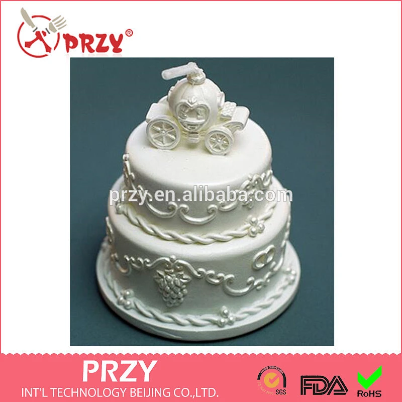 S4107 PRZY Pumpkin cake candle silicone mold, handmade soap wholesale silicone molds, birthday party supplies