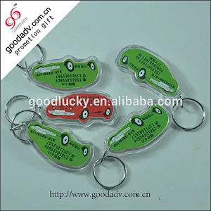 Hot sale custom fashion hand keychain clear plastic keychain
