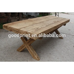 2014 new design french style vintage recycled wood table