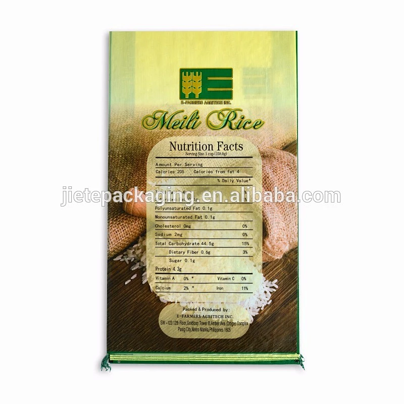 bopp laminated pp woven polypropylene sacks bags for 5kg 25kg rice packaging