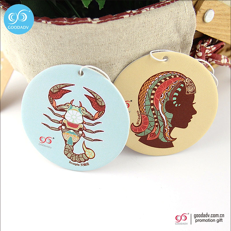 New design scent custom paper car air freshener perfume card