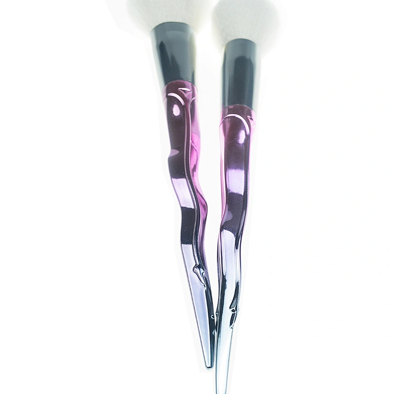 2018 Trending 5pcs Makeup Brush Sets With Synthetic Hair And Curve Design Handle