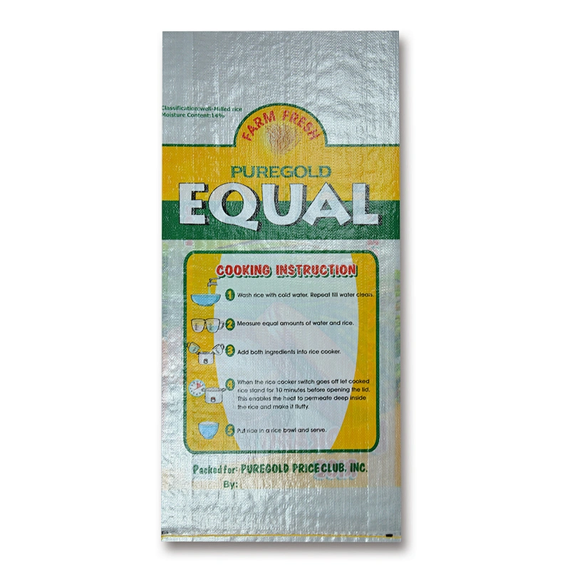 High quality Maize,grain,rice polypropylene storage and durable plastic bag with bopp laminated