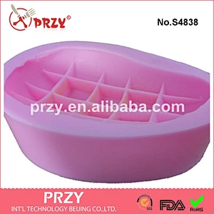 S4838 silicone cake mold 3d mango fruit shape soap cake decorating mold
