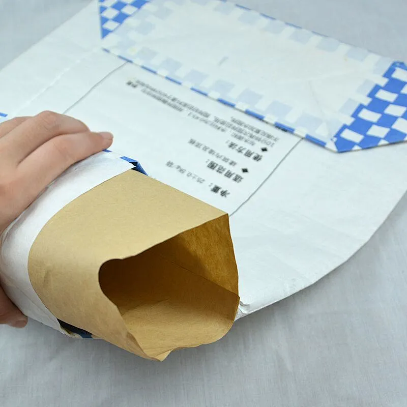 Cheap custom made kraft valve paper bags for cement packaging