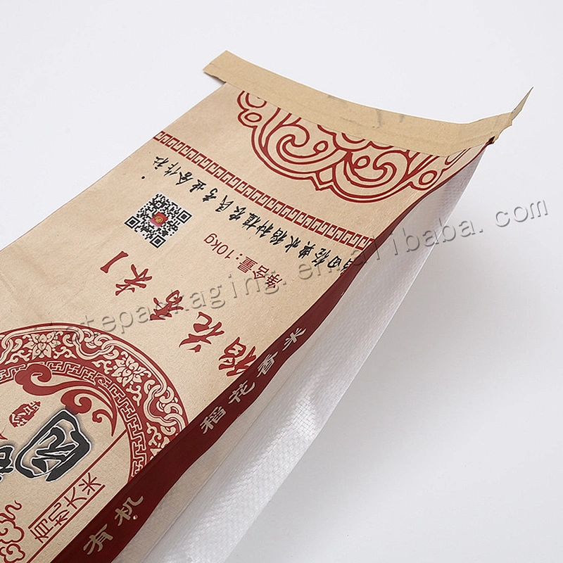 Superior quality 10kg kraft paper laminated pp woven rice bag