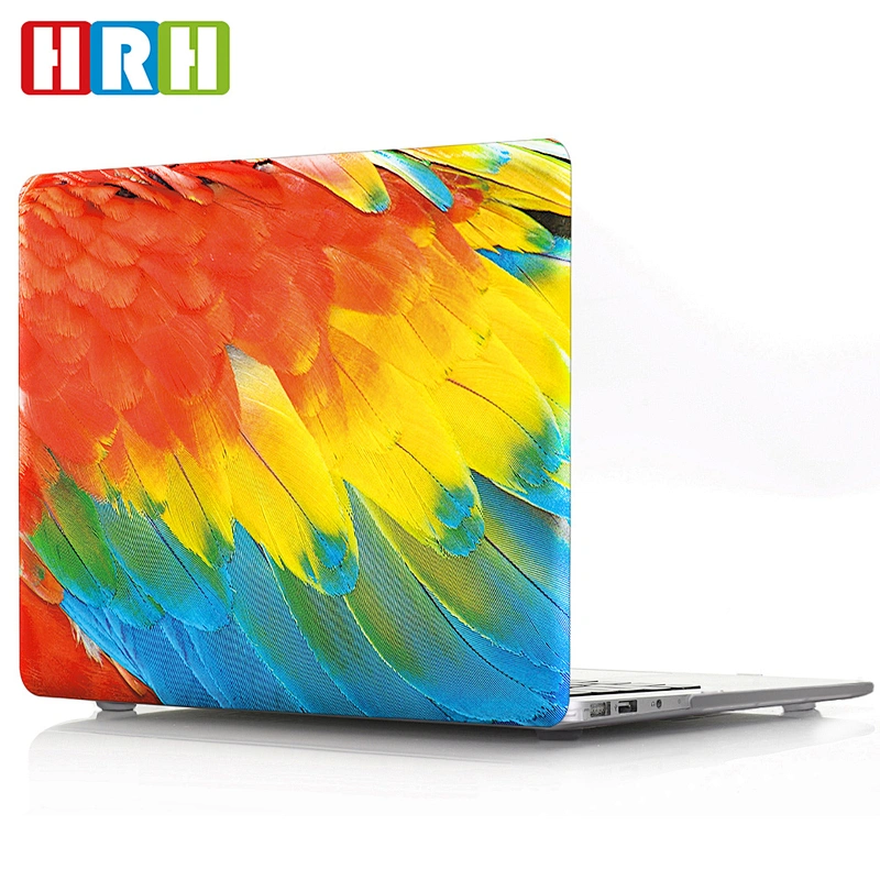 Feather Design Laptop Body Shell Protective Rubberized case plastic for macbook air 11 inch case for macbook pro 2018 13 case