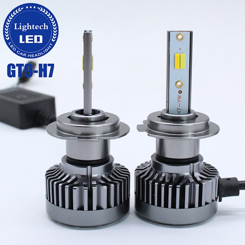 ERROR FREE GT9 Lightech Led Headlight CANBUS EMC 60W 8000LM H7 H11 HB3 9005 H1 3 Color All in One LED Headlight